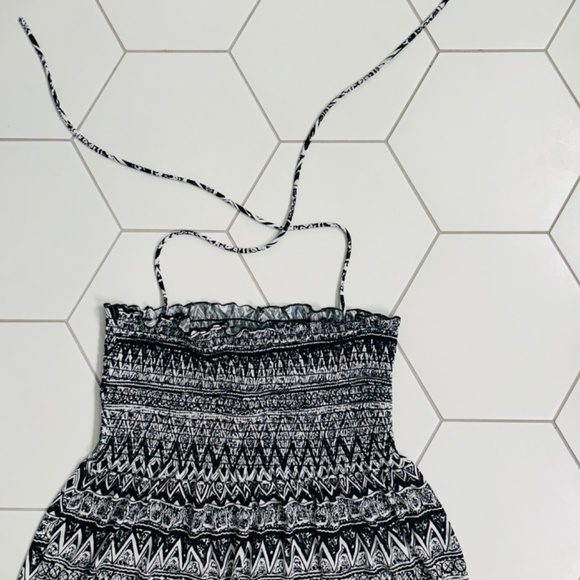 Aztec Black and White Strapless Dress, Size M, NWT - Picture 2 of 5